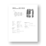 Minolta AF35-1.4 Service Manual