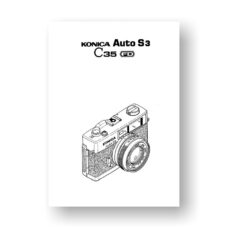 Konica Auto-S3 Repair Manual Parts List