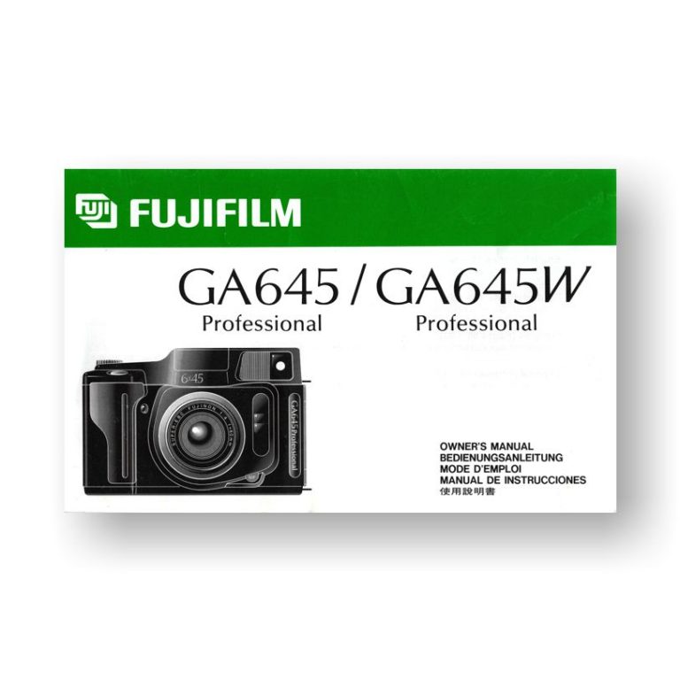 fuji ga645zi repair manual