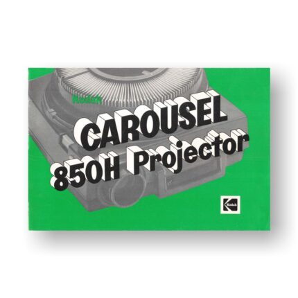 Kodak Carousel 850H Owners Manual
