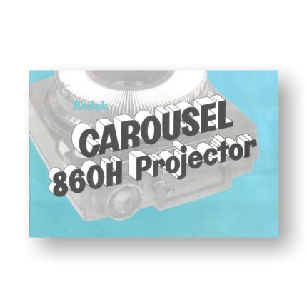 Kodak Carousel 860H Owners Manual