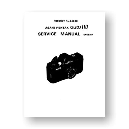 Pentax Auto-110 Service Manual Parts List