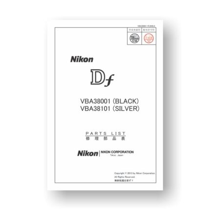 Nikon Df Parts List