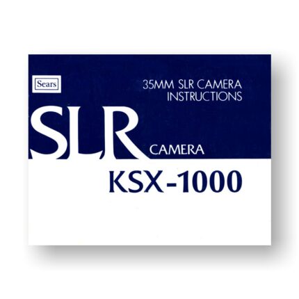 Sears KSX-1000 Owners Manual | 35mm Film SLR