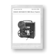 Kodak M50 Projector Service Manual Parts List 