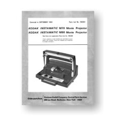 Kodak M70-M90 Parts List | Super 8mm | Film Projector