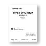 Bell & Howell 2144 Service Manual Parts List | Super 8 Camera