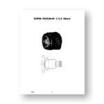 Pentax #43871 ST 28 3.5 Parts List