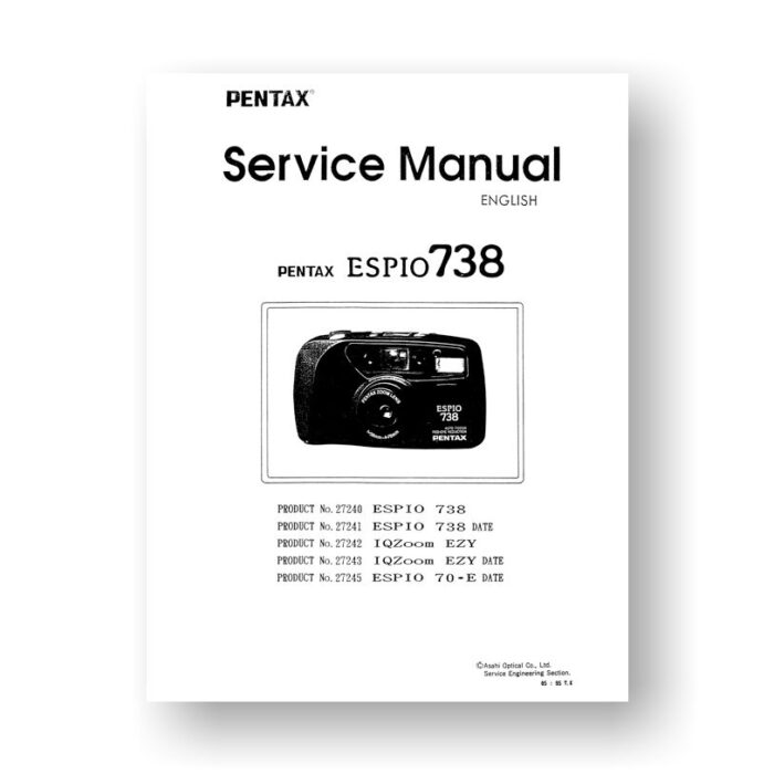 Pentax IQ-Zoom EZY Service Manual