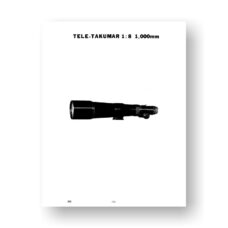 #365 Tele-Takumar 1000 8.0 Parts List