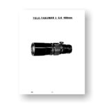Pentax 370 Tele Takumar 400 5.6 Parts List