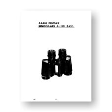 Asahi Pentax 6X30 Z.C.F. Parts List