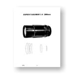 Pentax 43761 Super Takumar 200 4.0 Parts List