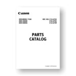 Canon EOS Rebel T100 Parts Catalog