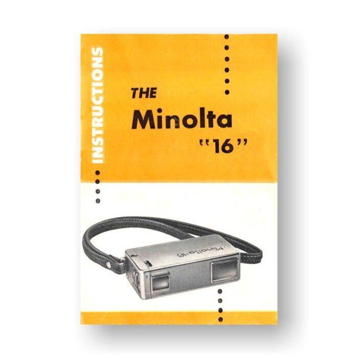 12-page PDF 4.12 MB Minolta 16 Instructions