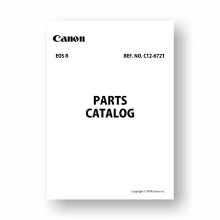 Canon EOS R Parts List