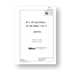 Nikon JAA78751 Parts ist