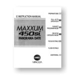 Minolta 450si Owners Manual