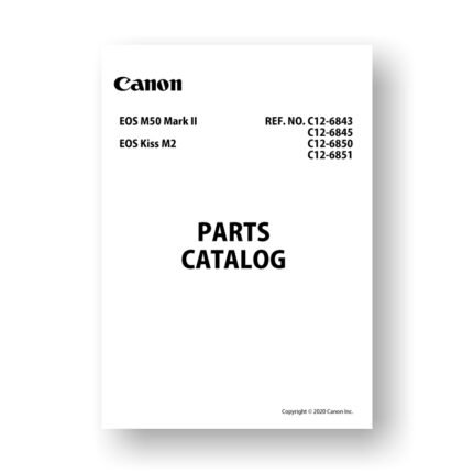 Canon EOS M50 MK II Parts Catalog