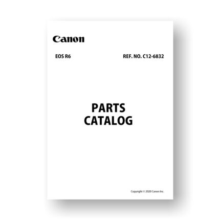 Canon EOS-R 6 Parts Catalog