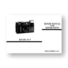 Ricoh AF-5 Repair Manual Parts List