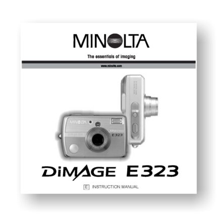 Minolta Dimage E323 Owners Manual