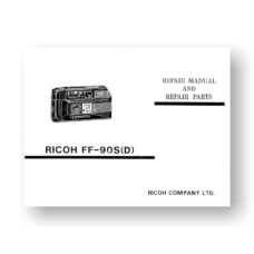 Ricoh FF-90 Super D Repair Manual Parts List