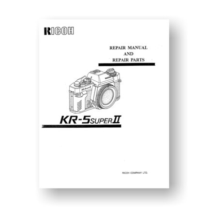 Ricoh KR-5 Super II Service Manual Parts List