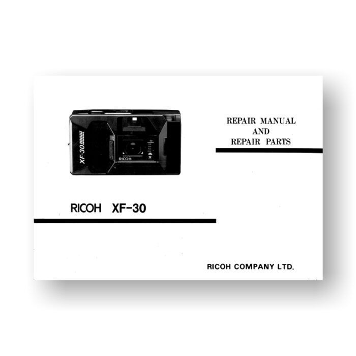Ricoh XF-30 Repair Manual
