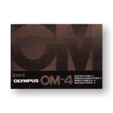 Olympus OM-4 Owners Manual