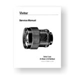 Vivitar 35-85 2.8 Varifocal Service Manual