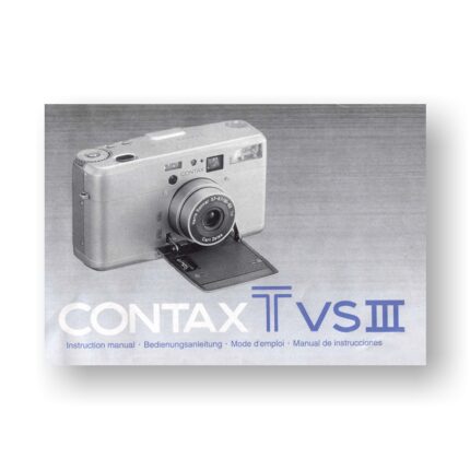 Contax TVS III Owners Manual