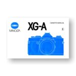 Minolta XG-A Owners Manual