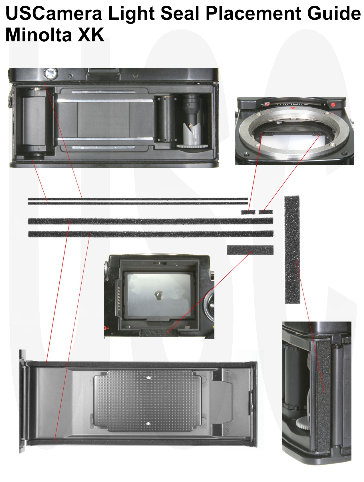 Minolta X-1 XK XM Light Seal