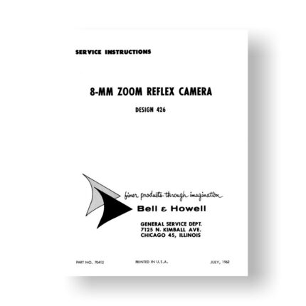 Bell & Howell 426 Service Instructions