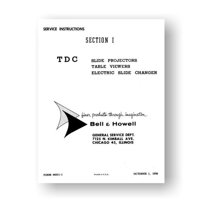 Bell & Howell TDC Section I Service