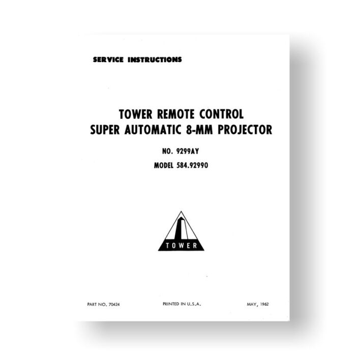 Bell & Howell Tower 9299AY Service Instructions