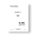 Bell & Howell Showmate 2 Service Instructions | Model 6427