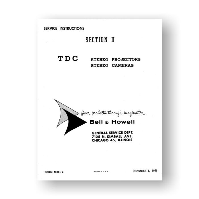 Bell & Howell TDC Section II Service