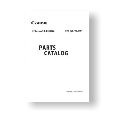 Canon EF 24 2.8L II USM Parts Catalog