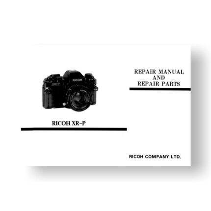 Ricoh XR-P Repair Manual