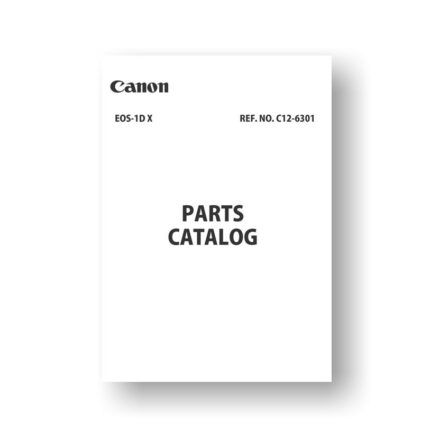 Canon EOS-1D X Parts Catalog PDF