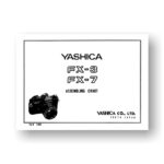 Yashica FX-3 - FX-7 Service Manual Parts List