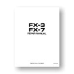 Yashica FX-3 - FX-7 Service Manual Parts List