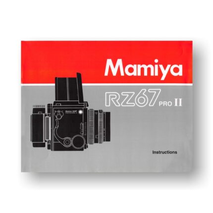 Mamiya RZ67 Pro II Instruction Manual