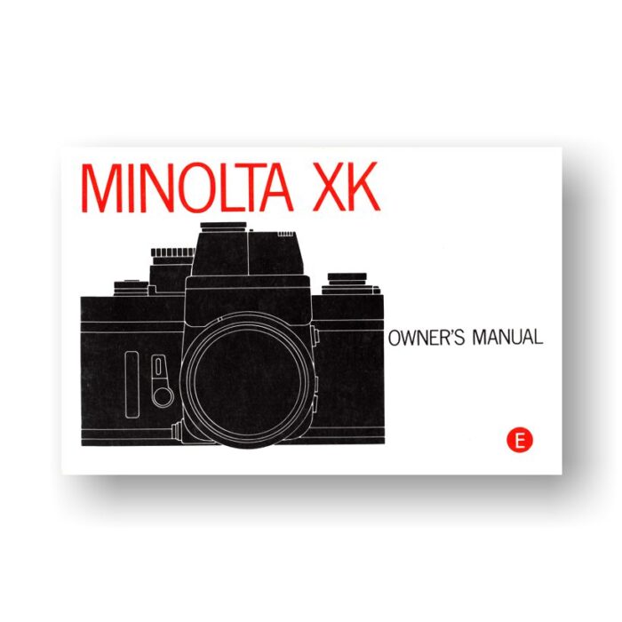 Minolta XK Owners Manual