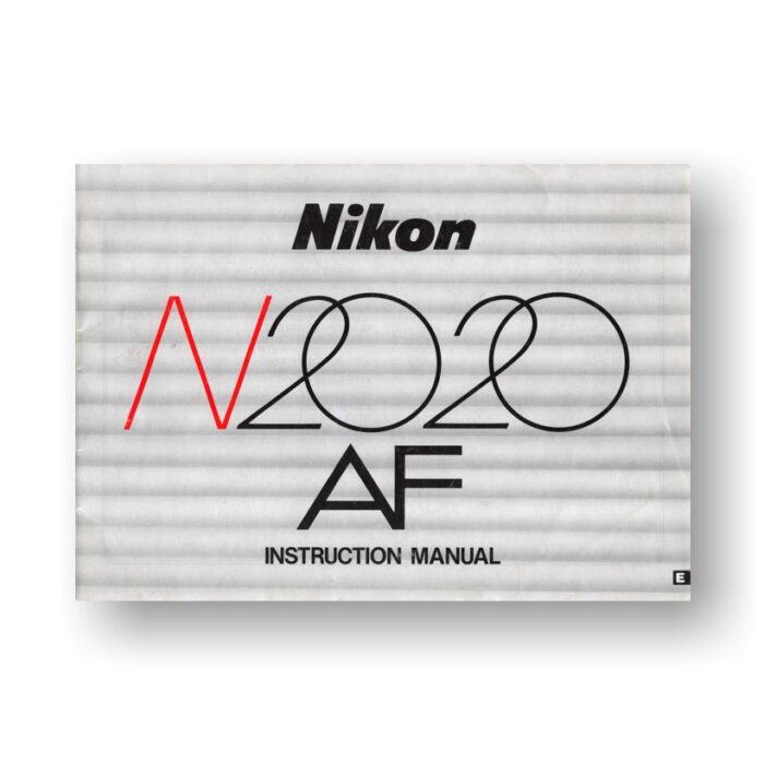 Nikon N2020 AF Owners Manual