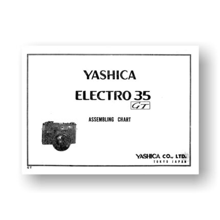 Yashica Electro 35 GT Parts List Assembly Chart PDF