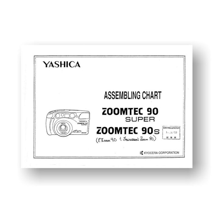 Yashica ZoomTec 90 Super Parts List