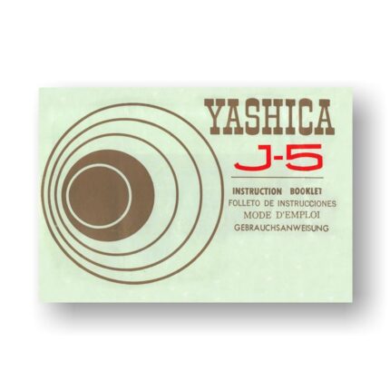 Yashica J-5 Instruction Booklet